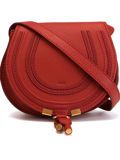 chloe marcie medium crossbody red|chloe marcie bag.